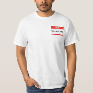 T-shirt Étiquette nommée
