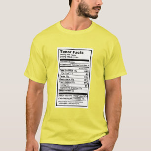 T-shirt Étiquette nutritionnel de tenor de raseur-coiffeu