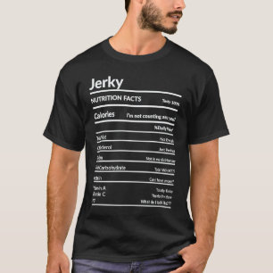 T-shirt Étiquette Nutritionnelle des Anti-Vegan Jerky