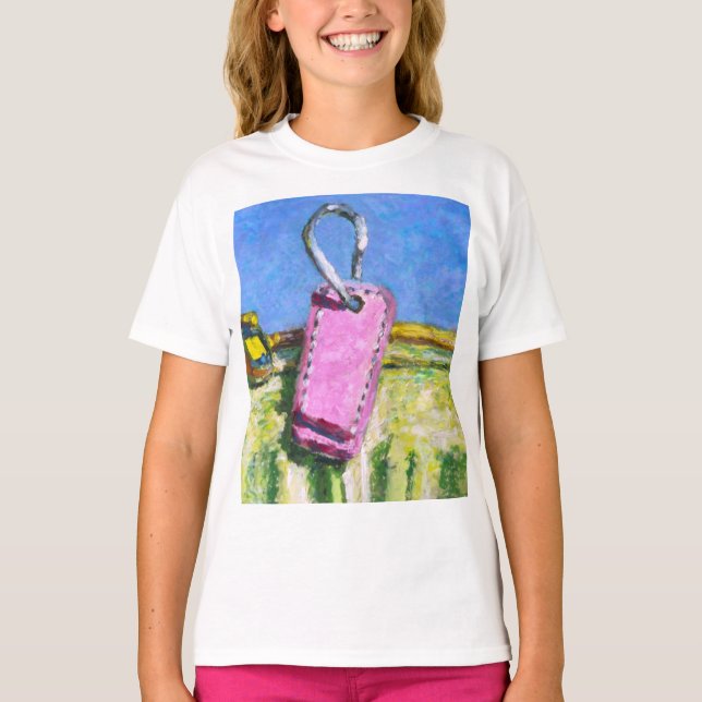 T-shirt Étiquette Rose (Devant)