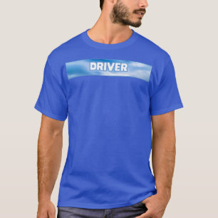 T-shirt Étiquette Sunset bleu conducteur