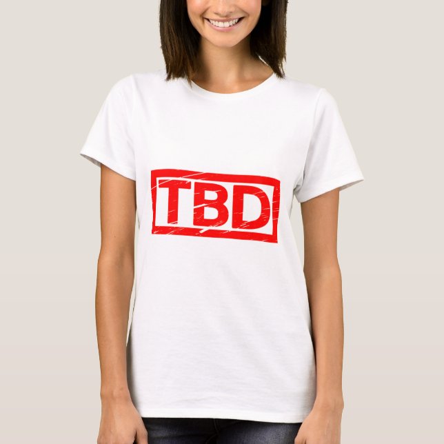 T-shirt Étiquette TBD (Devant)