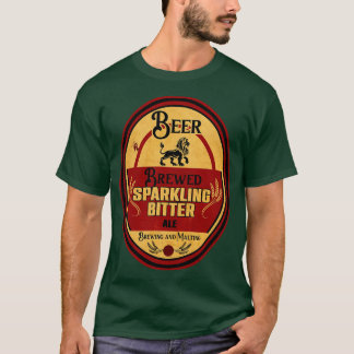 T-shirt Étiquette Vintage de bière brassée