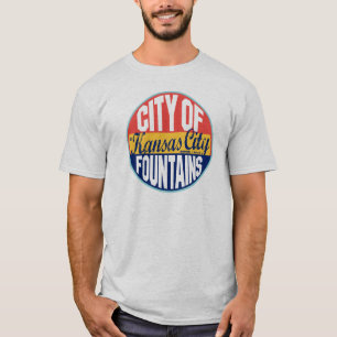 T-shirt Étiquette vintage de Kansas City