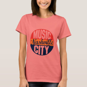 T-shirt Étiquette vintage de Nashville