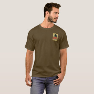 T-shirt Étiquette vintage de vieux genièvre de Tom