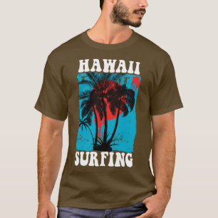 T-shirt Étiquette vintage Hawaii Surf