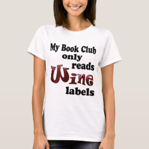 T-shirt Étiquettes de vin de club de lecture