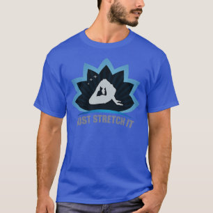 T-shirt Étirez juste en forme de Lotus Pose d'étirement