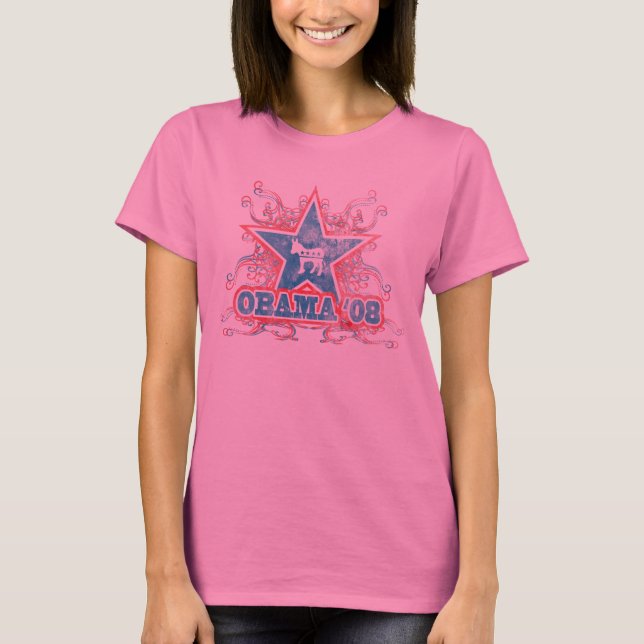 T-shirt Étoile '08 d'Obama (Devant)