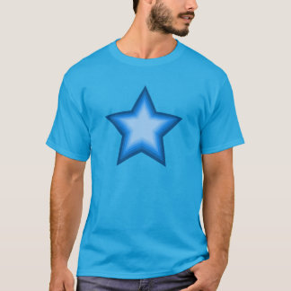 T-shirt Étoile à cinq pointes bleue expressive - Sept nive