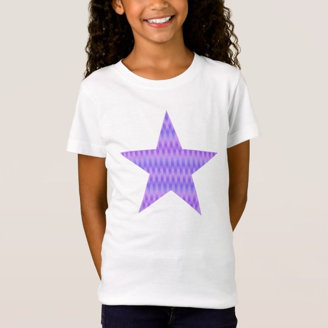 T-Shirt Etoile à motifs soyeux - orchidée (Devant)