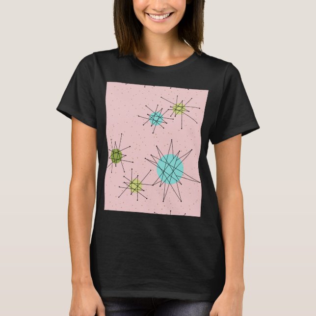 T-shirt étoile atomique rose Iconique (Devant)