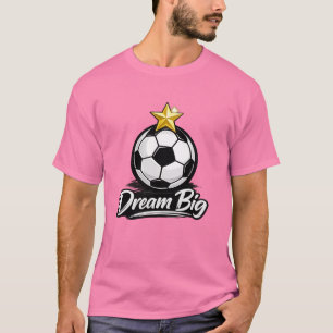 T-Shirt étoile ballon de football Rêve grand
