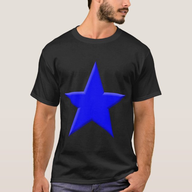 T-shirt Étoile - Bleu (Devant)
