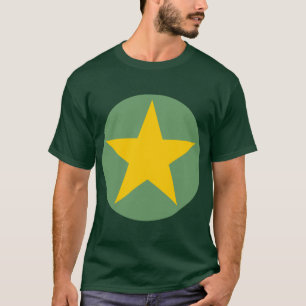 T-shirt Etoile cerclée - Ambre avec Vert de l'armée