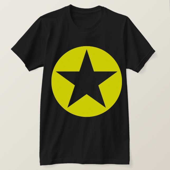 T-shirt Étoile cerclée - Jaune (Design devant)
