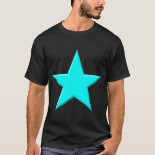T-shirt Étoile - Cyan
