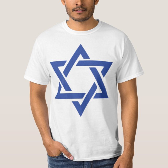 T-shirt Étoile de David Juif Israël Drapeau Patriotique (Devant)