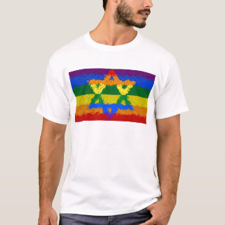 T-shirt Étoile de David - juive - gay pride