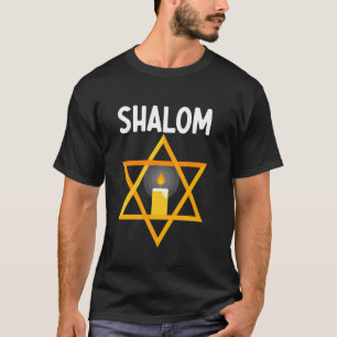 T-shirt Étoile de David signe de paix hébraïque Shalom jui