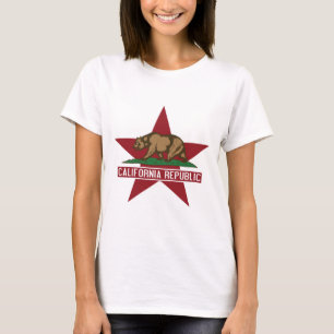 T-shirt Étoile de drapeau d'ours de République de la