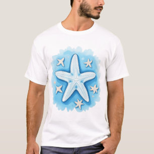 T-shirt Étoile de mer en bleu