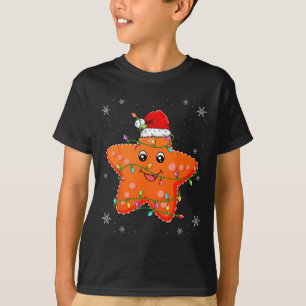 T-shirt Étoile de mer portant un chapeau de Père Noël Xmas