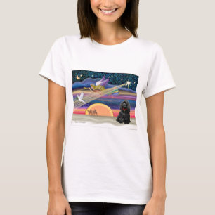 T-shirt Étoile de Noël - Cocker Spaniel (noir)