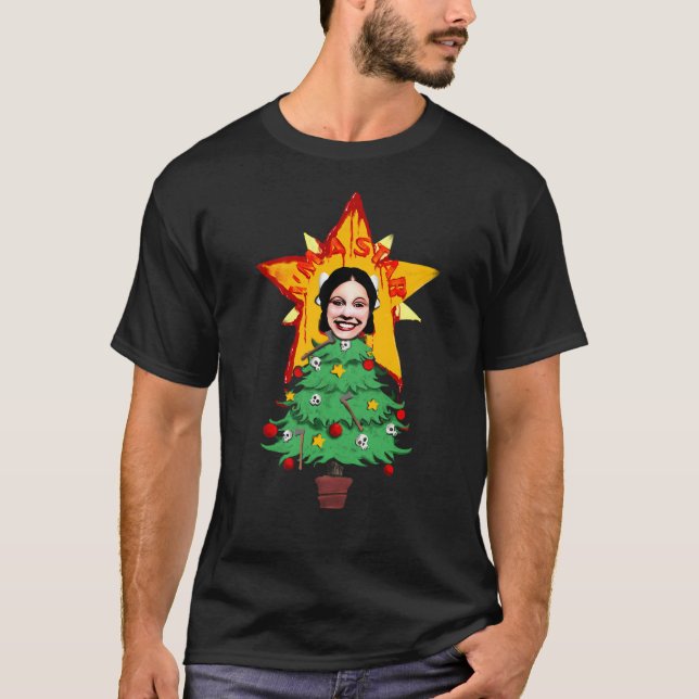 T-shirt Étoile de Noël en perle (Devant)