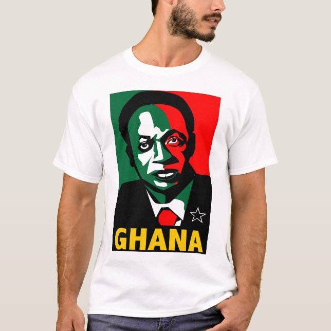 T-SHIRT ÉTOILE DE NOIR DE KWAME NKRUMAH- (Devant)