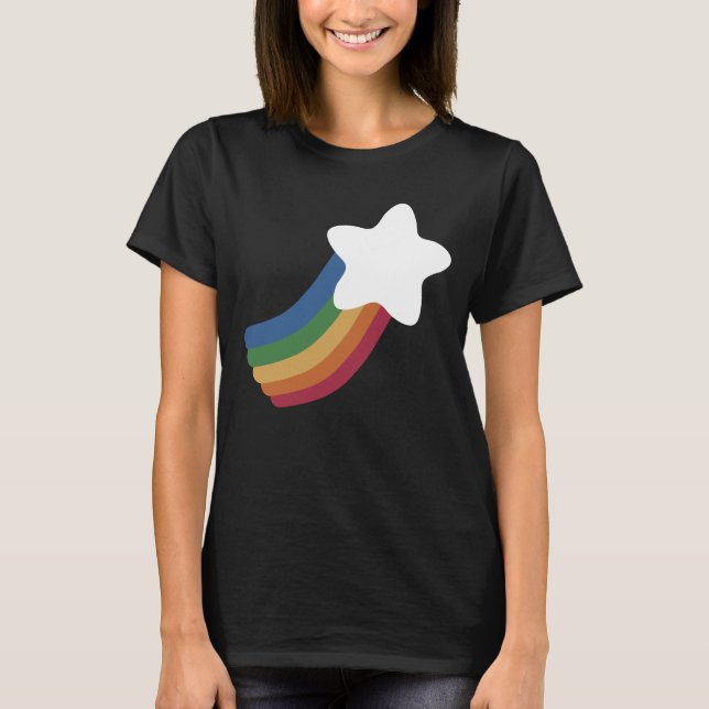 T-shirt Etoile de tir arc-en-ciel (Devant)