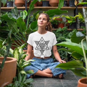 T-shirt Étoile des lignes traversées