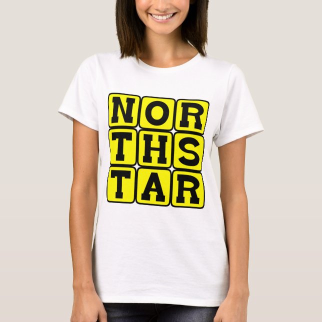 T-shirt Étoile du Nord, aide à la navigation (Devant)