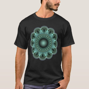 T-shirt Étoile fractale rayonnante à motif lumineux