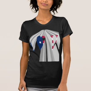 T-shirt Étoile : Graphic I Love USA Design