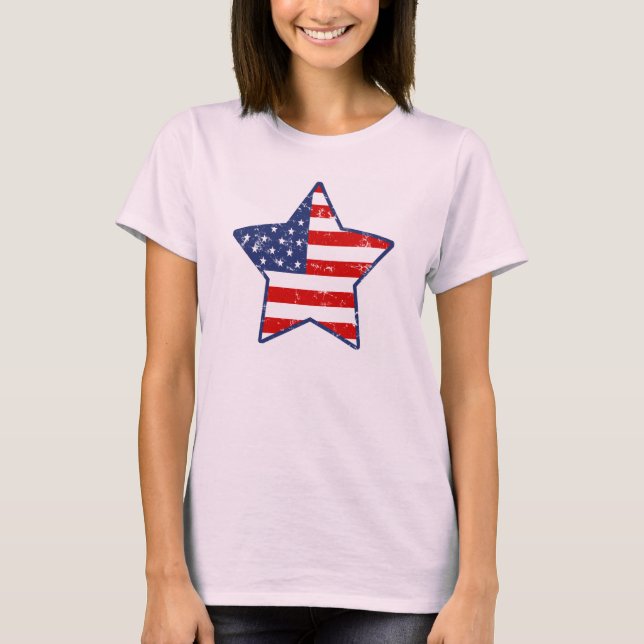 T-shirt Étoile patriotique (Devant)
