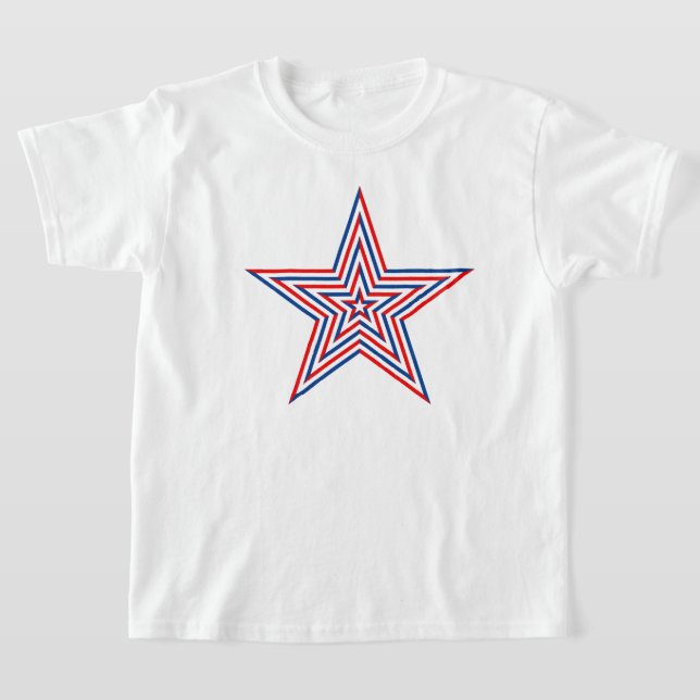 T-shirt Etoile Patriotique Enfants (Poser)
