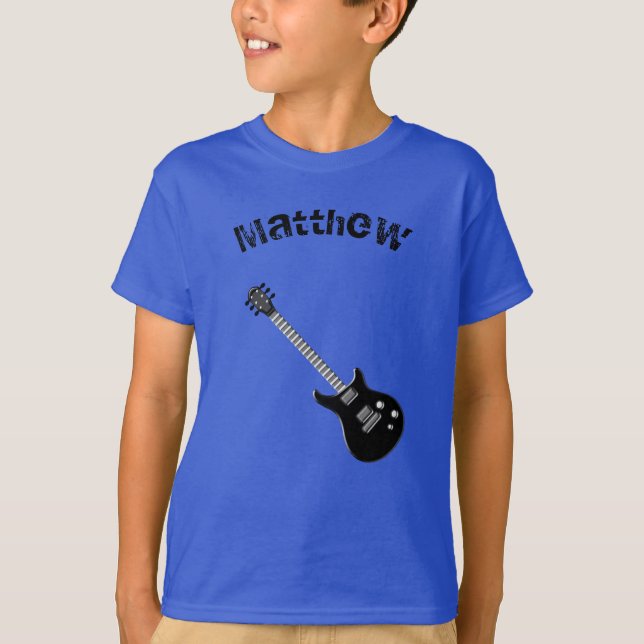 T-shirt Étoile rock guitare (Devant)