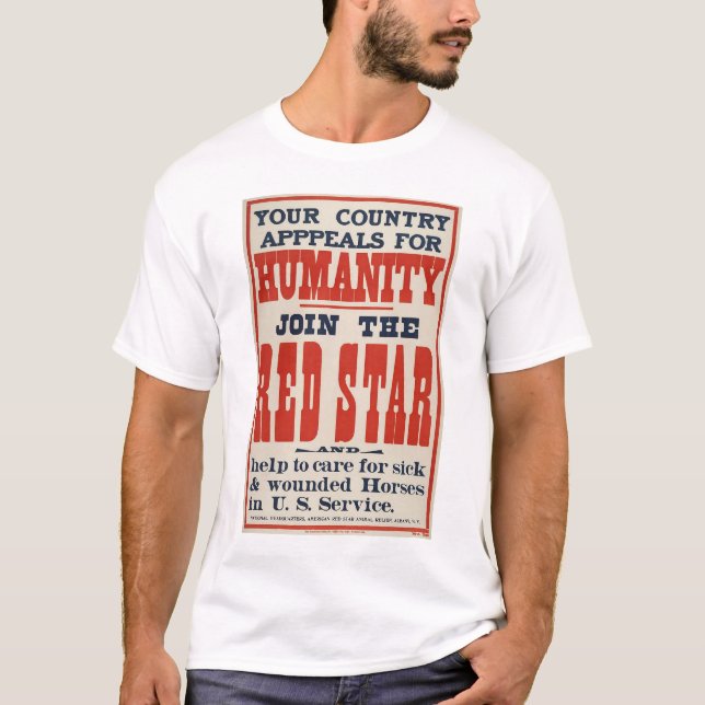 T-shirt Étoile rouge - 1918 (Devant)