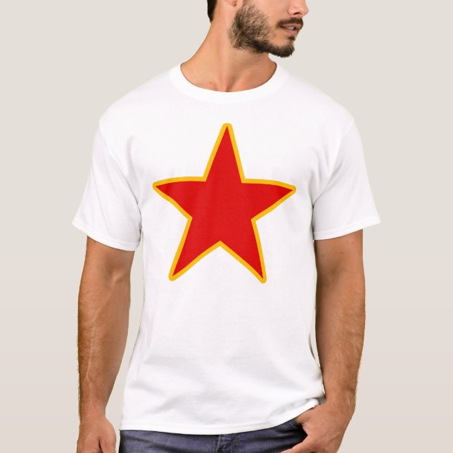T-shirt Étoile rouge communiste (Devant)