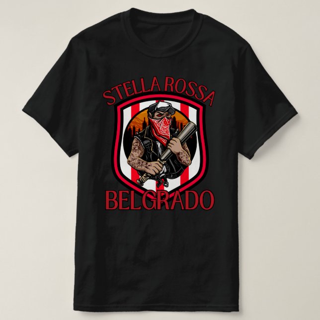 T-shirt Étoile Rouge de Belgrade  (Design devant)