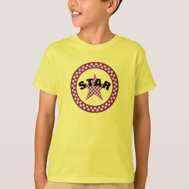 T-shirt Étoile rouge de l'été (Devant)