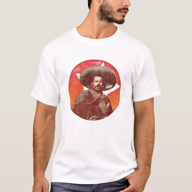 T-shirt Étoile rouge vintage de Pancho Villa (Devant)