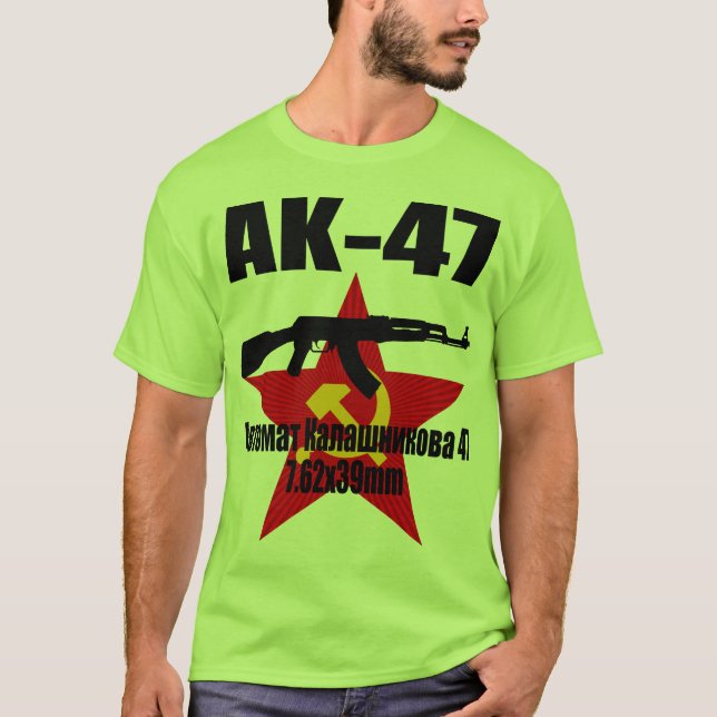 T-shirt Étoile rouge Z d'AK47 (Devant)