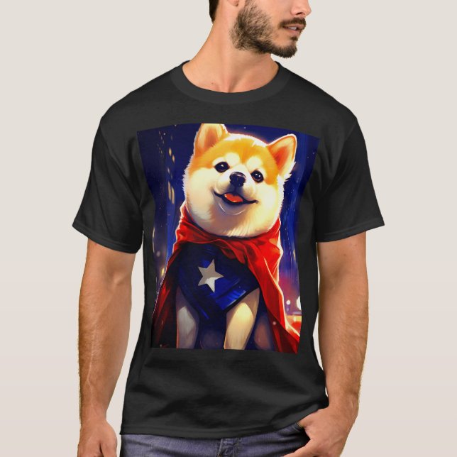 T-shirt Étoile Shiba Inu (Devant)