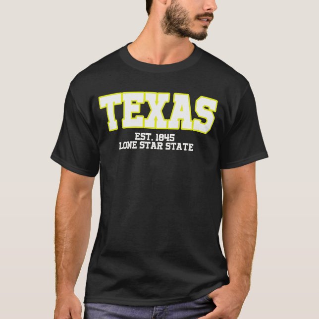T-shirt Étoile solitaire du Texas (Devant)