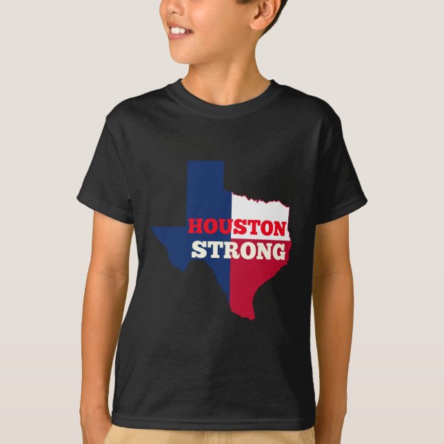 T-shirt Étoile solitaire "Houston fort " (Devant)