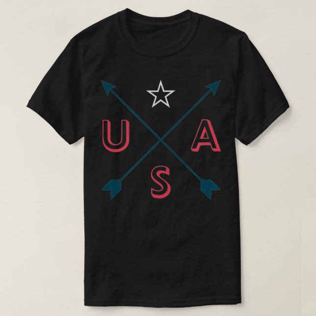 T-shirt Étoile USA et flèches (Design devant)