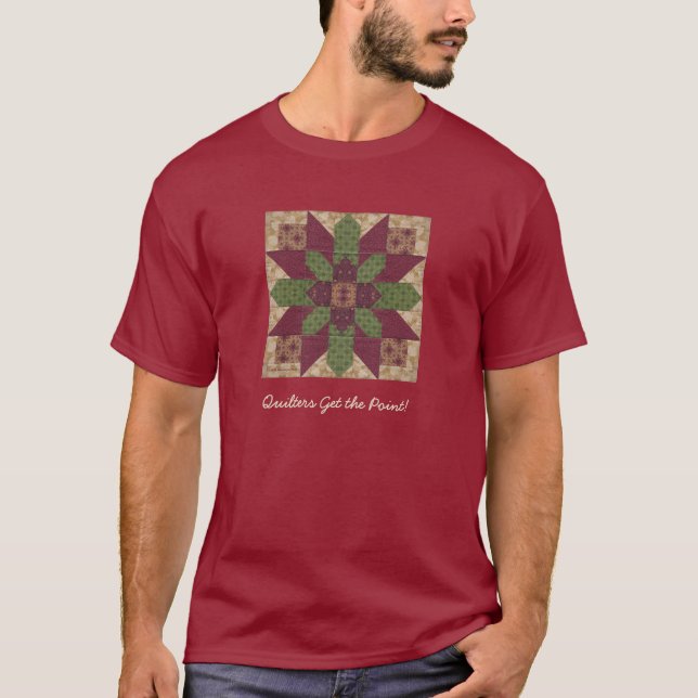 T-shirt Étoile verte piquée de Bourgogne (Devant)